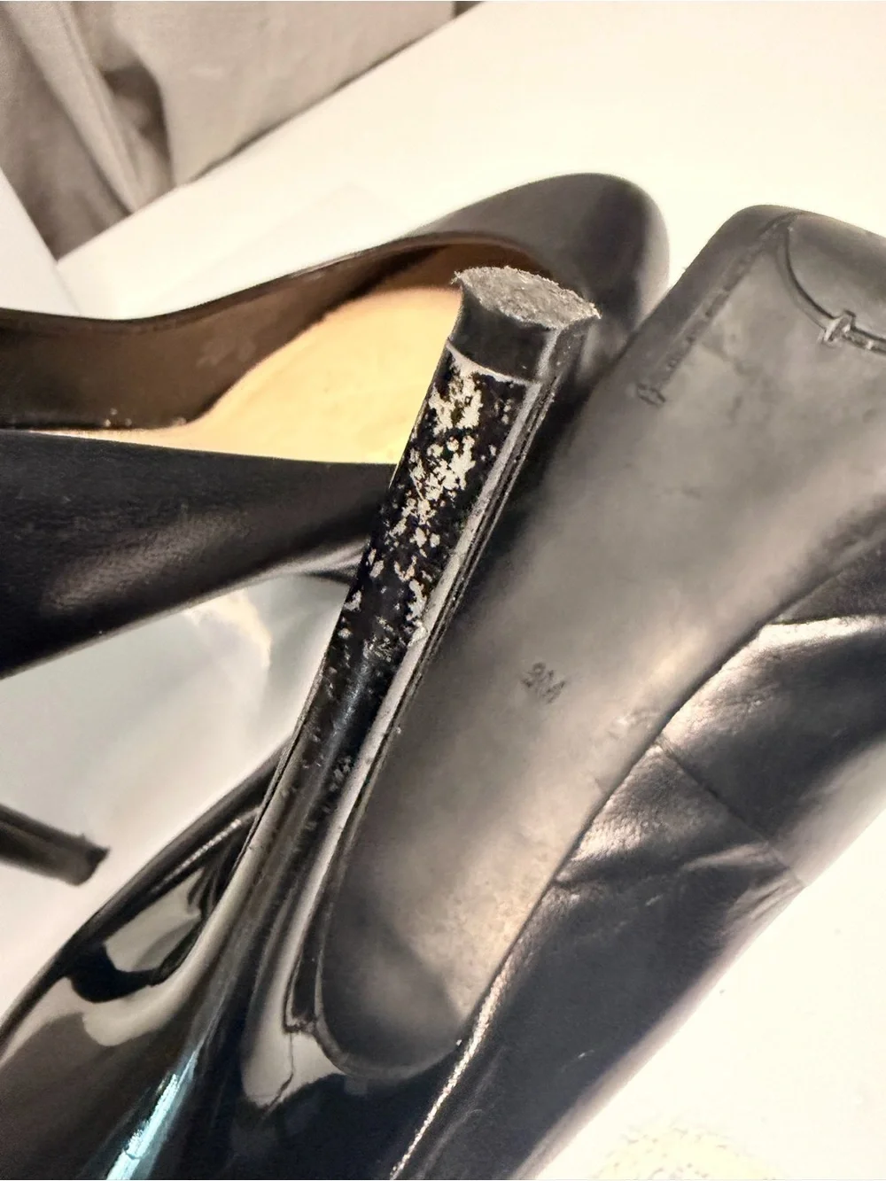 Guess Black Leather Platform Pumps